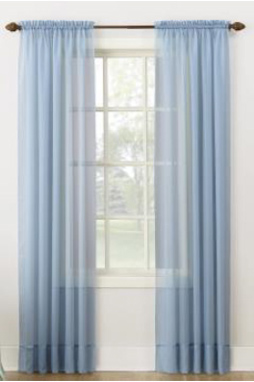 Sheer Panel - Dusty Blue